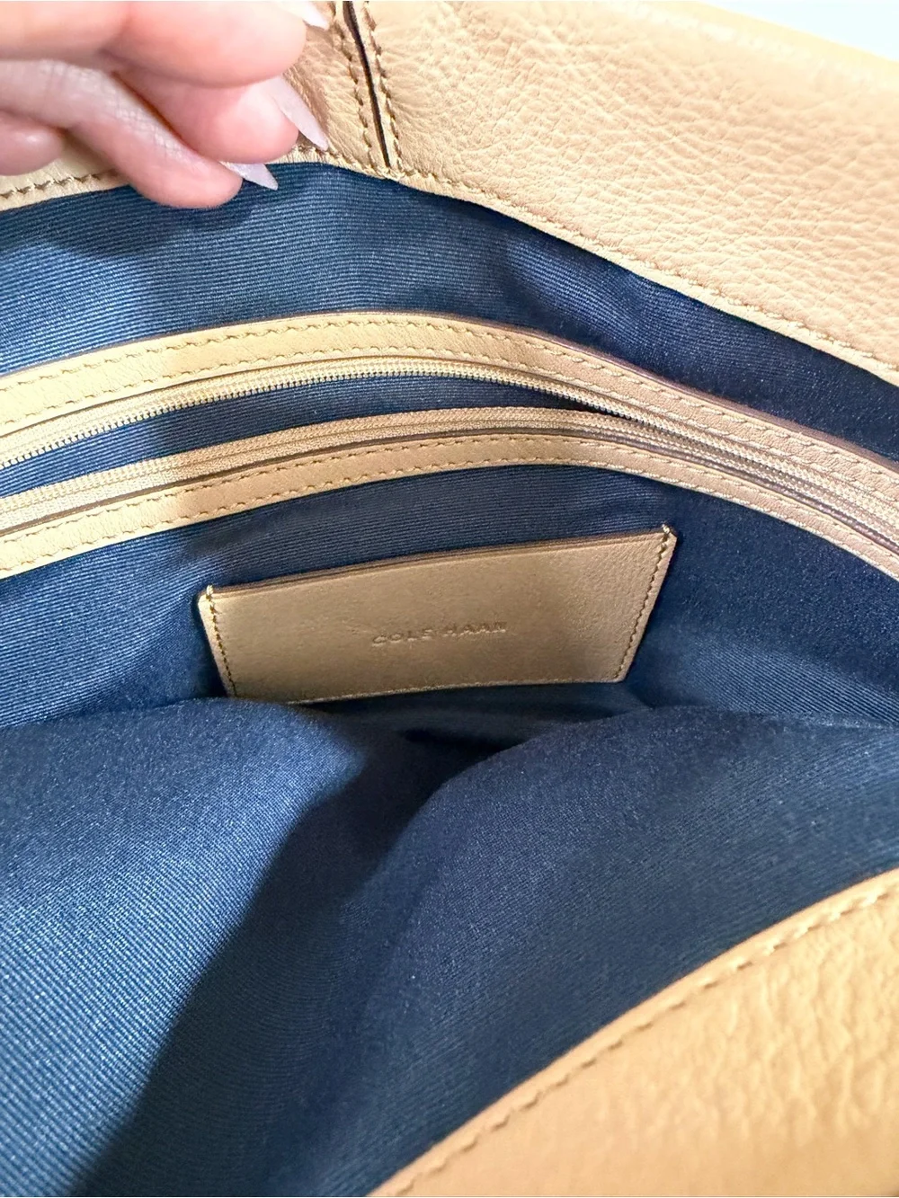 Cole Haan structured beige